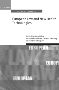 Imagen de portada: European Law and New Health Technologies 1st edition 9780199659210
