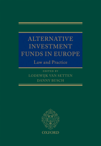 Cover image: Alternative Investment Funds in Europe 1st edition 9780199657728