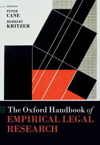 Cover image: The Oxford Handbook of Empirical Legal Research 1st edition 9780199542475