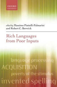 Titelbild: Rich Languages From Poor Inputs 1st edition 9780199590339