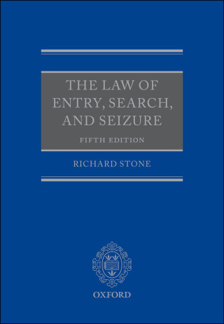 Imagen de portada: The Law of Entry, Search, and Seizure 5th edition 9780191635960