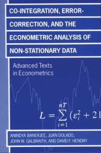 Omslagafbeelding: Co-integration, Error Correction, and the Econometric Analysis of Non-Stationary Data 9780198288107