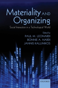 Cover image: Materiality and Organizing 1st edition 9780199664061