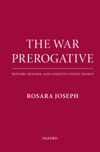 Cover image: The War Prerogative 9780191641275