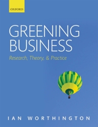 Cover image: Greening Business 1st edition 9780199535224