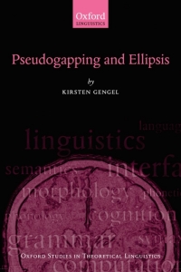 Imagen de portada: Pseudogapping and Ellipsis 9780199665310