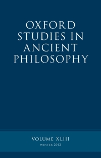 Immagine di copertina: Oxford Studies in Ancient Philosophy, Volume 43 1st edition 9780199666171