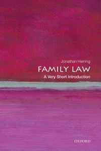 Immagine di copertina: Family Law: A Very Short Introduction 9780199668526