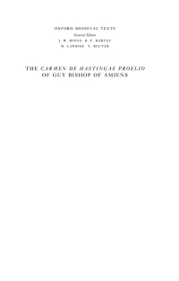 表紙画像: The Carmen de Hastingae Proelio of Guy, Bishop of Amiens 2nd edition 9780198207580