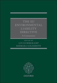 Cover image: The EU Environmental Liability Directive 1st edition 9780199670017