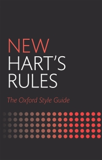 Cover image: New Hart's Rules 2nd edition 9780199570027
