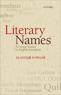 Cover image: Literary Names 9780198709688