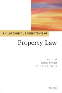 Imagen de portada: Philosophical Foundations of Property Law 1st edition 9780199673582