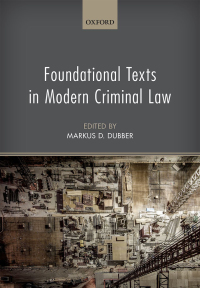 Titelbild: Foundational Texts in Modern Criminal Law 1st edition 9780199673629