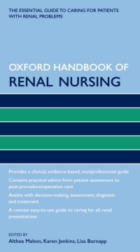 Immagine di copertina: Oxford Handbook of Renal Nursing 1st edition 9780199600533