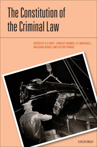 Cover image: The Constitution of the Criminal Law 1st edition 9780199673872