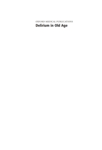 Imagen de portada: Delirium in Old Age 1st edition 9780192632753