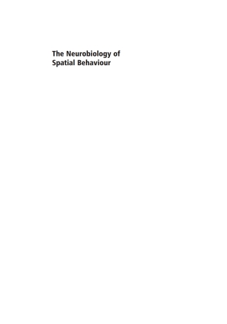Immagine di copertina: The Neurobiology of Spatial Behaviour 1st edition 9780198515241
