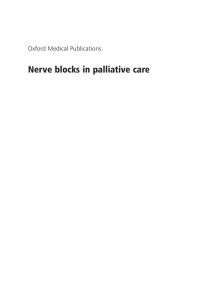 Titelbild: Nerve Blocks in Palliative Care 9780198527039
