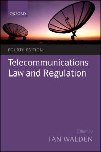 Titelbild: Telecommunications Law and Regulation 4th edition 9780191664502