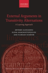 Cover image: External Arguments in Transitivity Alternations 9780199571956