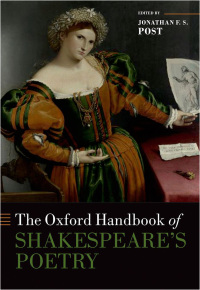 Imagen de portada: The Oxford Handbook of Shakespeare's Poetry 1st edition 9780199607747