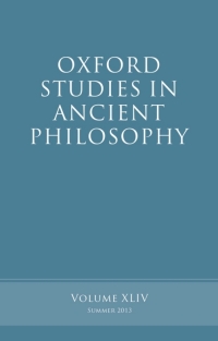 Cover image: Oxford Studies in Ancient Philosophy, Volume 44 1st edition 9780199677887