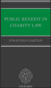 Imagen de portada: Public Benefit in Charity Law 9780199550265