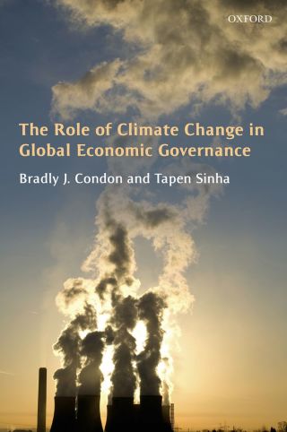 Omslagafbeelding: The Role of Climate Change in Global Economic Governance 9780199654550