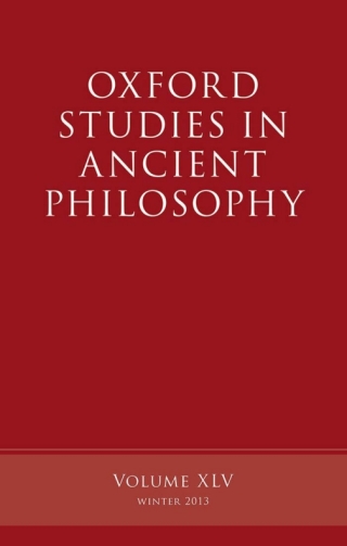 Cover image: Oxford Studies in Ancient Philosophy, Volume 45 1st edition 9780199679430