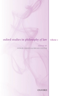 Cover image: Oxford Studies in Philosophy of Law: Volume 2 1st edition 9780199679836