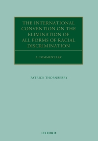 Imagen de portada: The International Convention on the Elimination of All Forms of Racial Discrimination 9780199265336