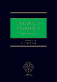 Cover image: Product Liability 3rd edition 9780199679232