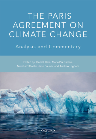 Imagen de portada: The Paris Agreement on Climate Change 1st edition 9780198789338