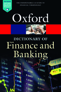 Omslagafbeelding: A Dictionary of Finance and Banking 6th edition 9780198789741