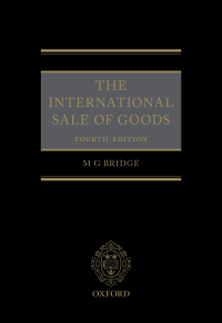 Cover image: The International Sale of Goods 4th edition 9780192511263