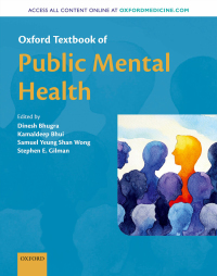 Cover image: Oxford Textbook of Public Mental Health 1st edition 9780198792994