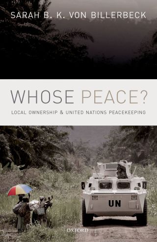 Cover image: Whose Peace? 1st edition 9780198755708