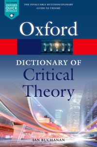 Cover image: A Dictionary of Critical Theory 2nd edition 9780198794790