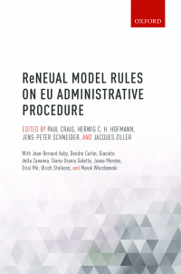 Cover image: ReNEUAL Model Rules on EU Administrative Procedure 1st edition 9780198795308