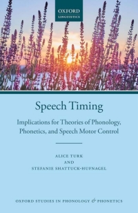 Cover image: Speech Timing 9780198795421