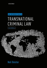 Cover image: An Introduction to Transnational Criminal Law 2nd edition 9780198795995