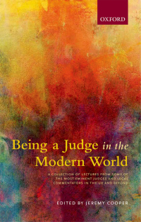 Cover image: Being a Judge in the Modern World 1st edition 9780198796602