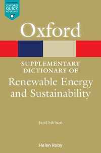 Omslagafbeelding: A Supplementary Dictionary of Renewable Energy and Sustainability