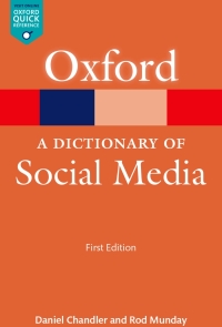Cover image: A Dictionary of Social Media