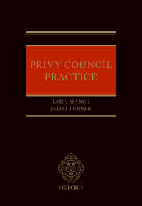 Imagen de portada: Privy Council Practice 9780198798491