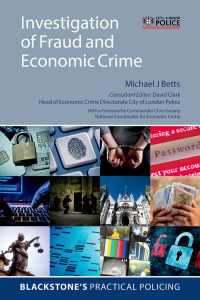 Imagen de portada: Investigation of Fraud and Economic Crime 9780192519788
