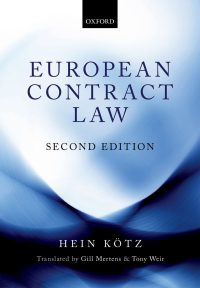 صورة الغلاف: European Contract Law 2nd edition 9780198800040