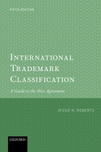 Cover image: International Trademark Classification 5th edition 9780198790303