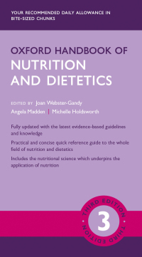 Cover image: Oxford Handbook of Nutrition and Dietetics 3e 3rd edition 9780198800132